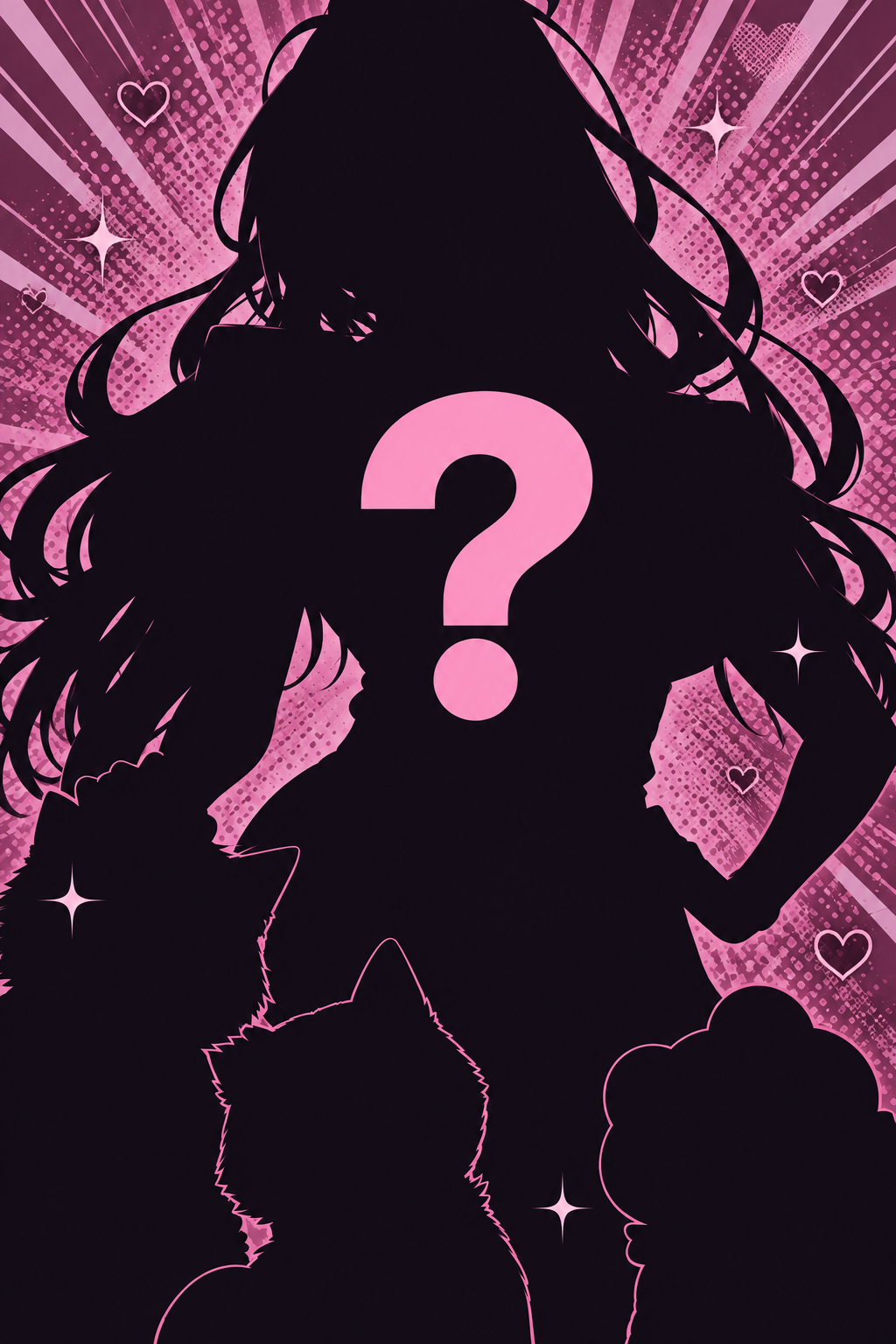 Silhouette of the mysterious adult manga hostess